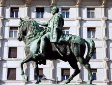Denkmal des Fürsten Mihailo Obrenovic in Belgrad. Foto: Andreas Metz