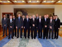 Ost-Ausschuss-Delegation zu Gast beim kroatischen Staatspräsidenten Ivo Josipović. Foto: Kroatisches Präsidialamt