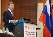 Sieht das Gebiet Swerdlowsk bei den Themen Modernisierung, Energieeffizienz und Nachhaltigkeit in der Vorreiterrolle in Russland: Ost-Ausschuss-Vorsitzender Eckhard Cordes.