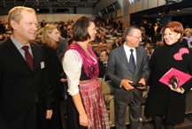 v.l.n.r.: Prof. Dr. Rainer Lindner, Geschäftsführer, Ost-Ausschuss der Deutschen Wirtschaft, Ilse Aigner, Bundeslandwirtschaftsministerin, Viktor Subkow, russischer Vize-Premierminister, Elena Skrinnik, russische Landwirtschaftsministerin