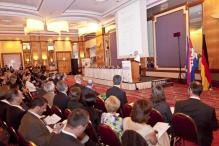 Über 350 Teilnehmer nahmen an der Eröffnungsveranstaltung des Deutsch-Kroatischen Wirtschaftsforums im Hotel Westin teil. Foto: Tomislav Marić