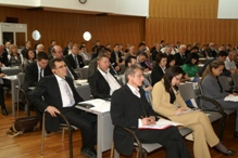 Gut gefülltes Auditorium. Ingesamt rund 80 deutsche Teilnehmer nutzten die Gelegenheit, sich über die Repbulik Moldau zu informieren.