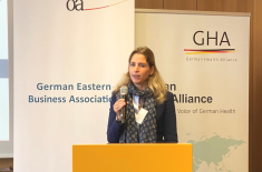 Martina Unseld eröffnete von Seiten des Arbeitskreises Gesundheitswirtschaft das Forum. Foto: Andreas Metz