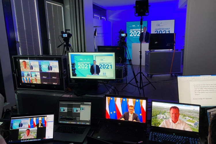 Live-Schalte in der OA-Geschäftsstelle / Foto: A. Metz