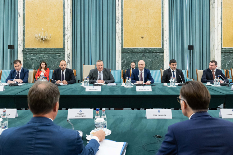 Ost-Ausschuss-Delegation im Gespräch mit Premier Ciuca. Foto: L. Achim/Rumänische Regierung