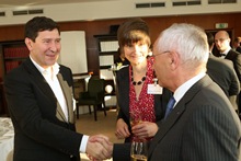 Abendessen mit Dinner Speaker Oleg Alexeev, Vice President, Chief Operating Officer for Education and Research, Skolkovo Foundation.