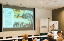 Martina Unseld eröffnete von Seiten des Arbeitskreises Gesundheitswirtschaft das Forum. Foto: P. Hristova