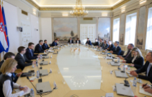 OA-Delegation im Gespräch mit Premierminister Andrej Plenkovic. Foto: Government of the Republic of Croatia (Vlada RH)