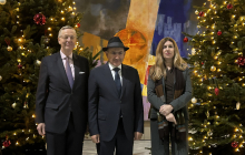 Paschinyan wurde im Haus der Deutschen Wirtschaft von Ost-Ausschuss-Geschäftsführer Michael Harms und DIHK-Bereichsleiterin Nicole Renvert begrüßt. Foto: A. Metz