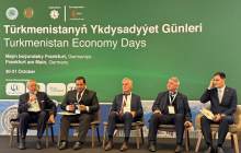 Podiumsdiskussion Ausbau der Handelsbeziehungen zwischen Turkmenistan und Deutschland: Erfolge und Chancen. Foto: V. Nikitenko