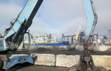 Im Containerterminal in Odessa konzentriert man sich auf die Umsetzung praktischer Maßnahmen; Foto: HHLA