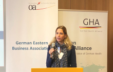 Martina Unseld eröffnete von Seiten des Arbeitskreises Gesundheitswirtschaft das Forum. Foto: Andreas Metz