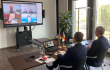 Online-Meeting tadschikischen Vize-Premierminister Said Davlatali; Foto: Ost-Ausschuss