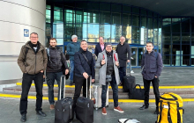 Erste deutsche Wirtschaftsdelegation seit Kriegsbeginn in der Ukraine. Foto: Mareike Müller