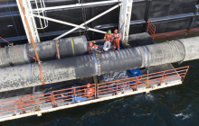 Arbeiten an der Ostseepipeline Nord Stream 2. Foto: Axel Schmidt/NS2 AG