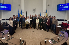 Treffen der Delegation mit ukrainischen Unternehmen im Stadtparlament von Lwiw. Foto: A. Metz