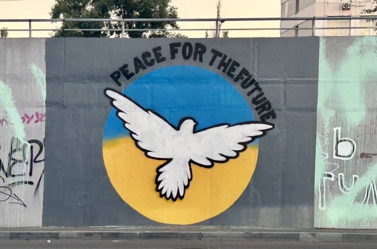 Wunsch nach Frieden in der Ukraine. Foto: A. Metz