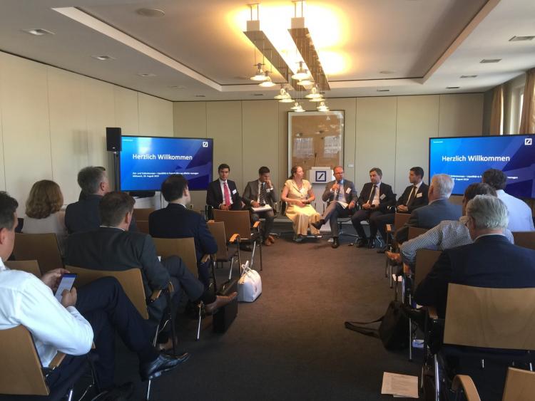 Podiumsdiskussion in Hamburg. Foto: K. Morosow