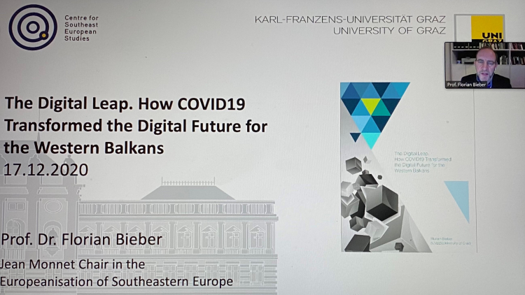 Prof. Florian Bieber, Universität Graz, analysiert zur Studie, Foto: OA