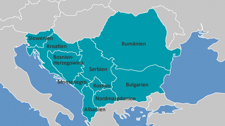 Länder der OA-Regionaldirektion Südosteuropa
