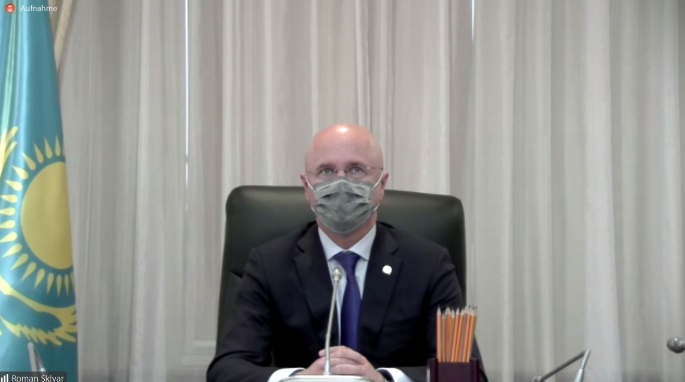 Vize-Premier Sklyar beim Online-Meeting mit dem Ost-Ausschuss. Foto: Ost-Ausschuss