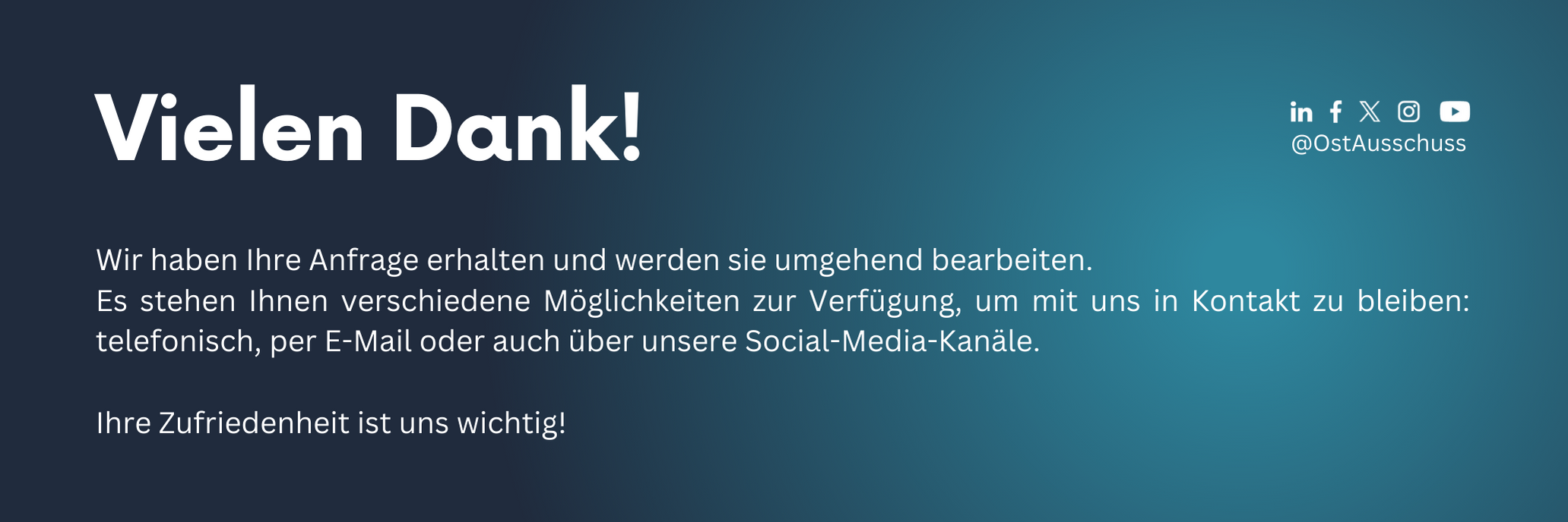 Ihr Mitgliedsantrag wurde übermittelt