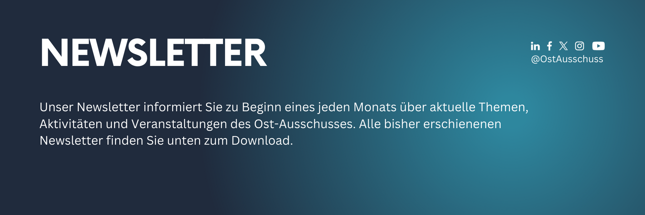 Newsletter des Ost-Ausschusses