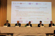 Panel mit Dr. Thomas Narbeshuber, Vice President  Central & South East Europe BASF Hungária Kft