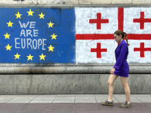 Vor allem junge Georgierinnen und Georgier streben in die EU. Foto: Andreas Metz