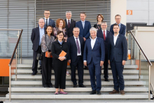 Ost-Ausschuss Delegation besucht den Standort seines Mitgliedsunternehmens Gebrüder Weiss nahe Tiflis. Foto: Gebrüder Weiss 