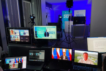 Live-Schalte in der OA-Geschäftsstelle / Foto: A. Metz