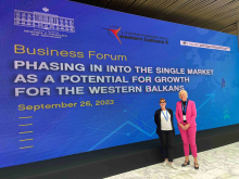 Anja Quiring (l.) und Antje Müller (r.), Ost-Ausschuss