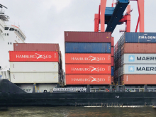 Exportgüter im Hamburger Hafen. Bild: Andreas Metz