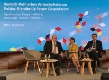 Diskussionsrunde im Rahmen des Deutsch-Polnischen Wirtschaftsforums mit den beiden Ministern.