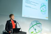 Die ukrainische Vize-Agrarministerin Olga Trofimtseva begrüßte die Diskussion über Klima- und Dürrefolgen. Foto. P. Himsel